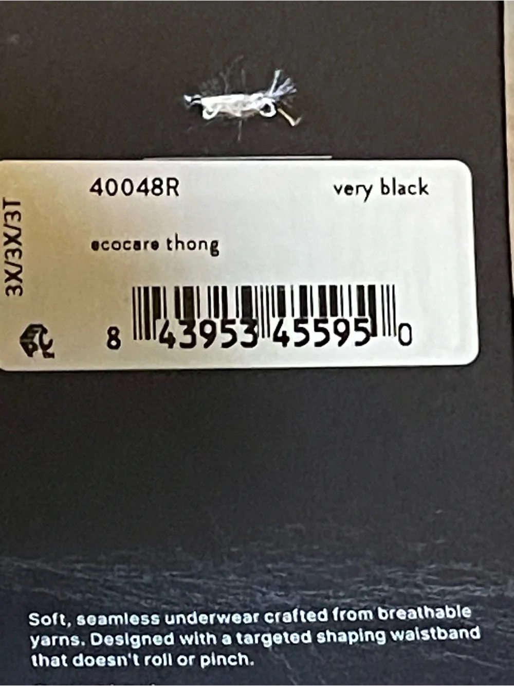 SPANX Undie-tectable Thong Women’s High Rise Seamless No Show Very Black 3 Lot
